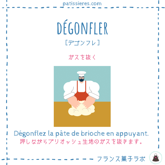 dégonfler【ガスを抜く】