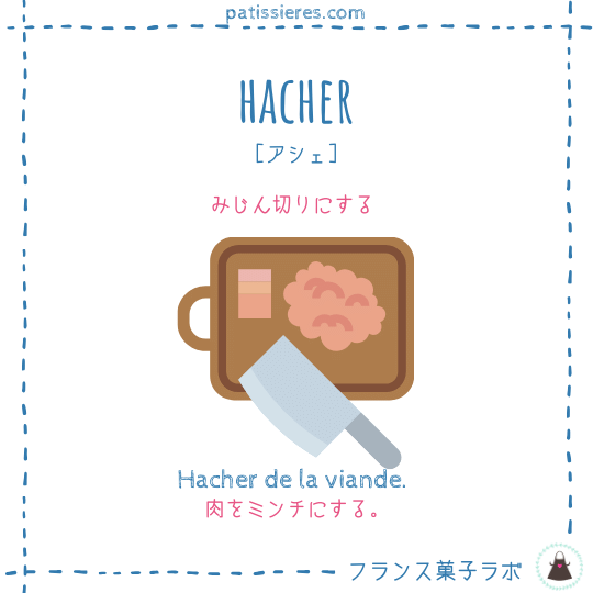 hacher【みじん切りにする】