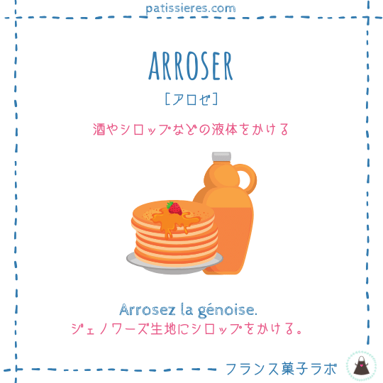 arroser【シロップをかける】