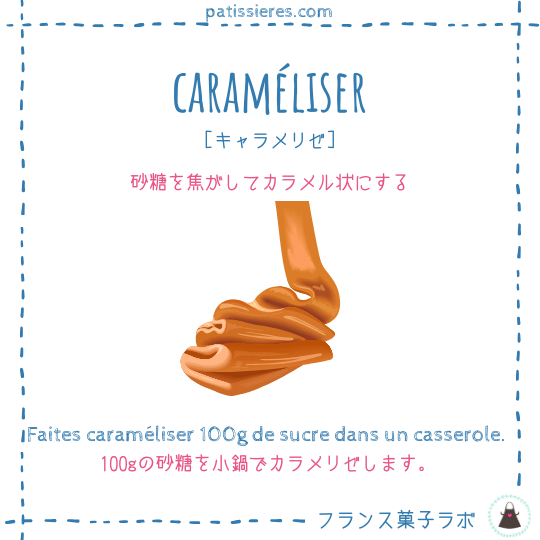 caraméliser【カラメル状にする】