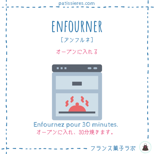 enfourner【オーブンに入れる】