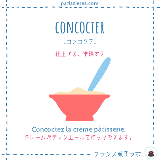 concocter【仕上げる】