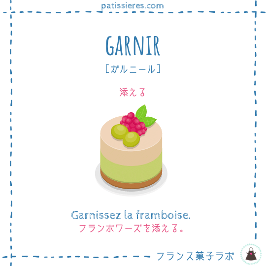 garnir【詰める】
