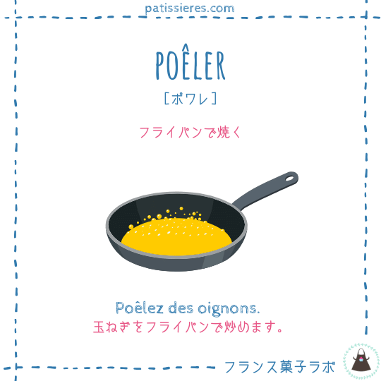 poêler【フライパンで焼く】