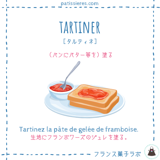 tartiner【パンにバター等を塗る】